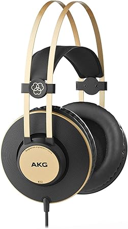 AKG K92 Closed Back - Auriculares de diadema cerrados (200 mW, 32 Ohmios, 113 dB, 3 m), color negro
