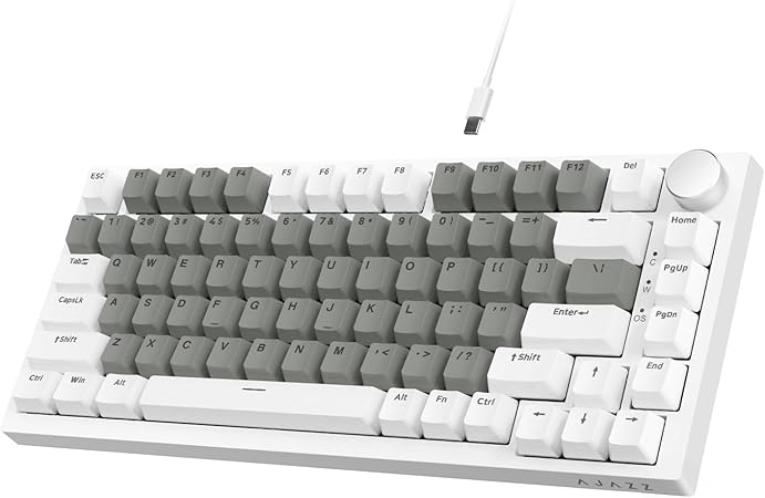 A.JAZZ AK820 75% TKL Teclado mecánico con Cable,Interruptor Lineal