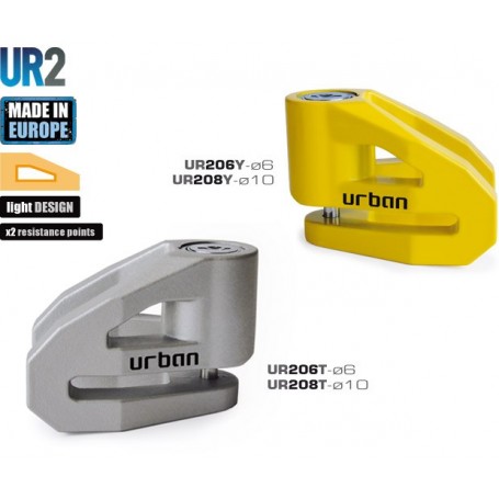 Candado Antirrobo Urban UR208T ø10 Universal Moto y Scooter Titanio