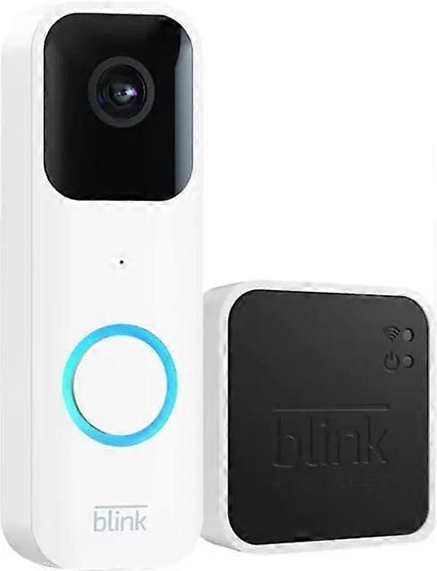 Videoportero inteligente WiFi Blink - Blanco, con alimentación por cable o a pilas, con módulo de sincronización 2